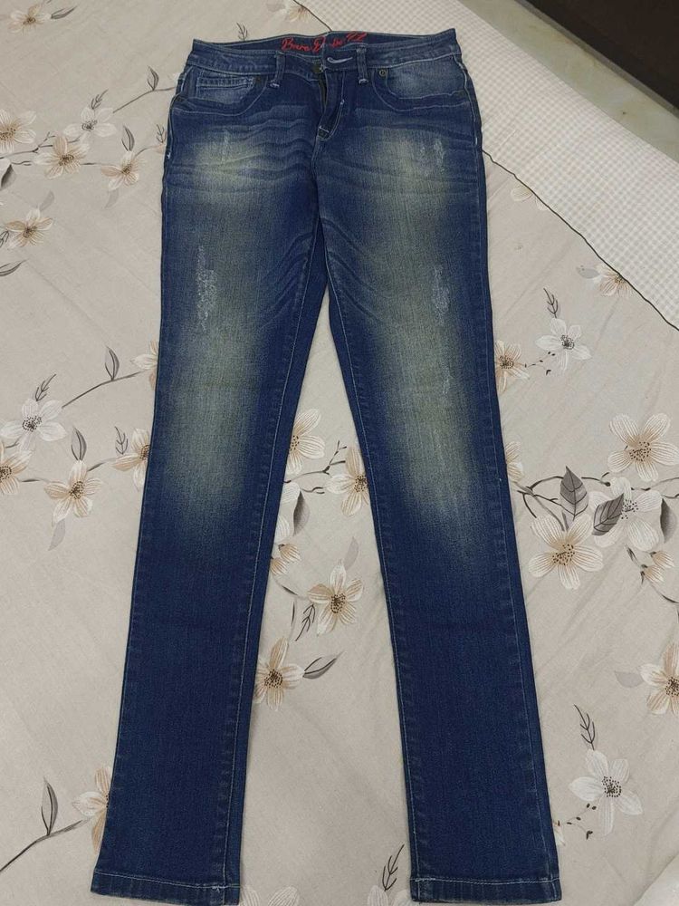 Bare Denim Women's Slim Fit Blue Jeans (Size 28)