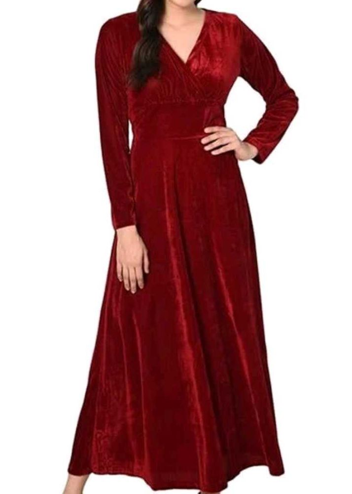 Elegant Velvet Maxi Dress