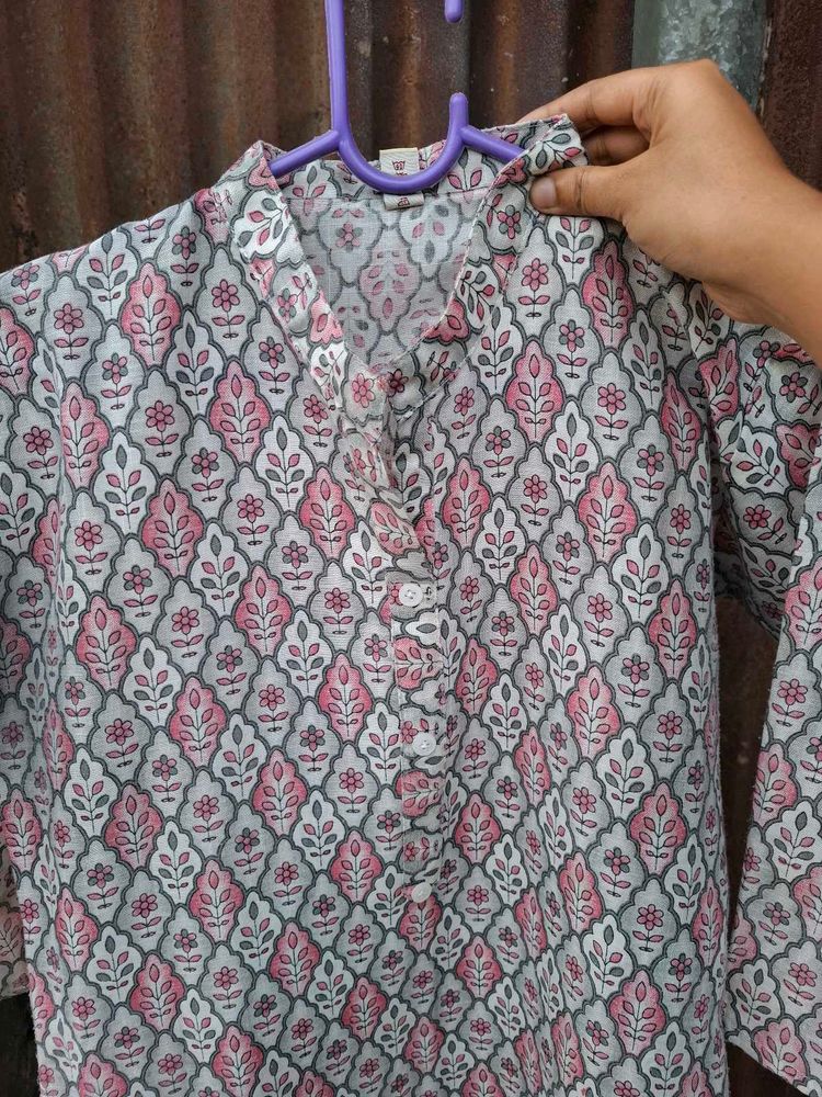 Stylish Printed Cotton Kurta