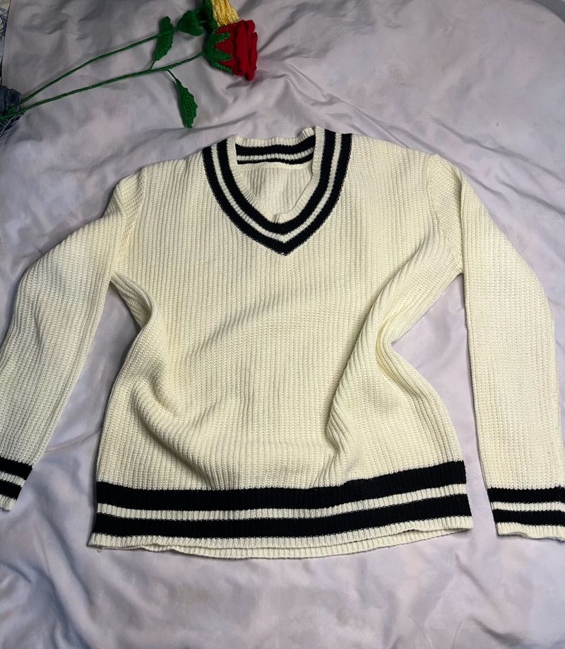 Black &amp; White Sweater