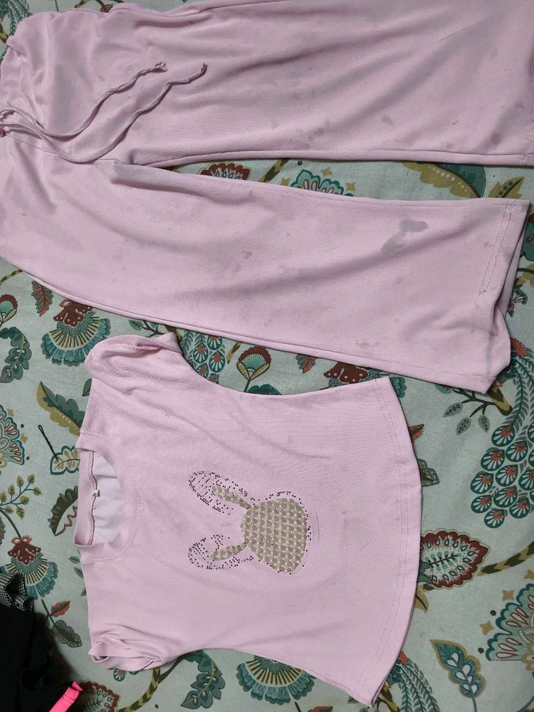 Beautiful Pink Cord Set For 6-8 Years Girl