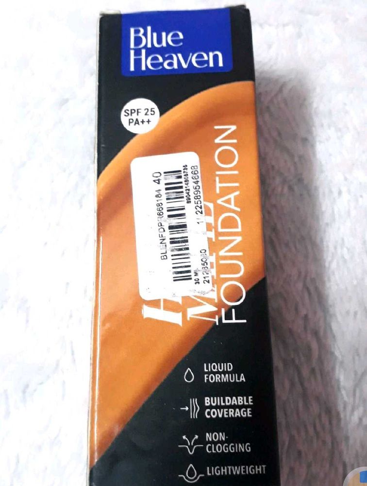 Blue Heaven Hyper Matte Foundation for Face Makeup
