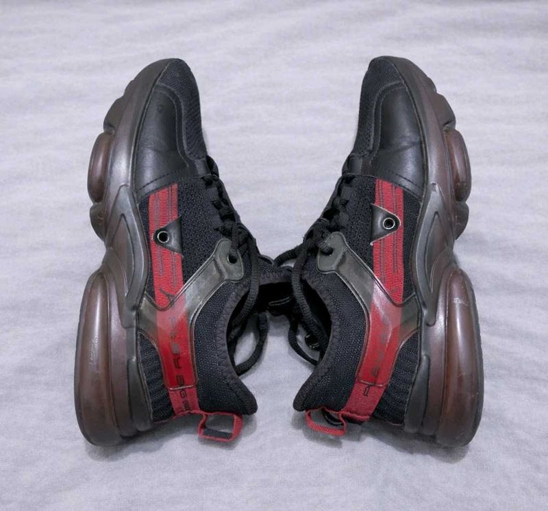 Abros Mesh Sports/Training Shoes – Black &amp; Red