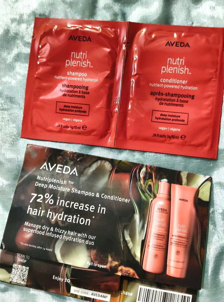 Aveda Nutriplenish Shampoo &amp; Conditioner Samples