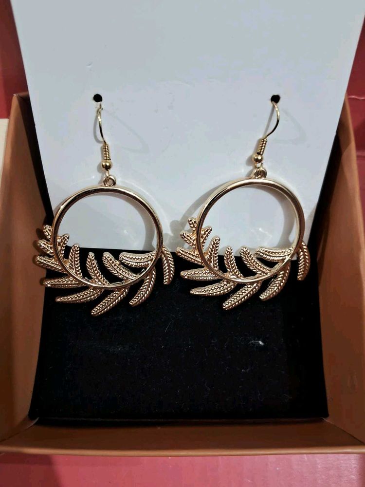 golden hoop earrings