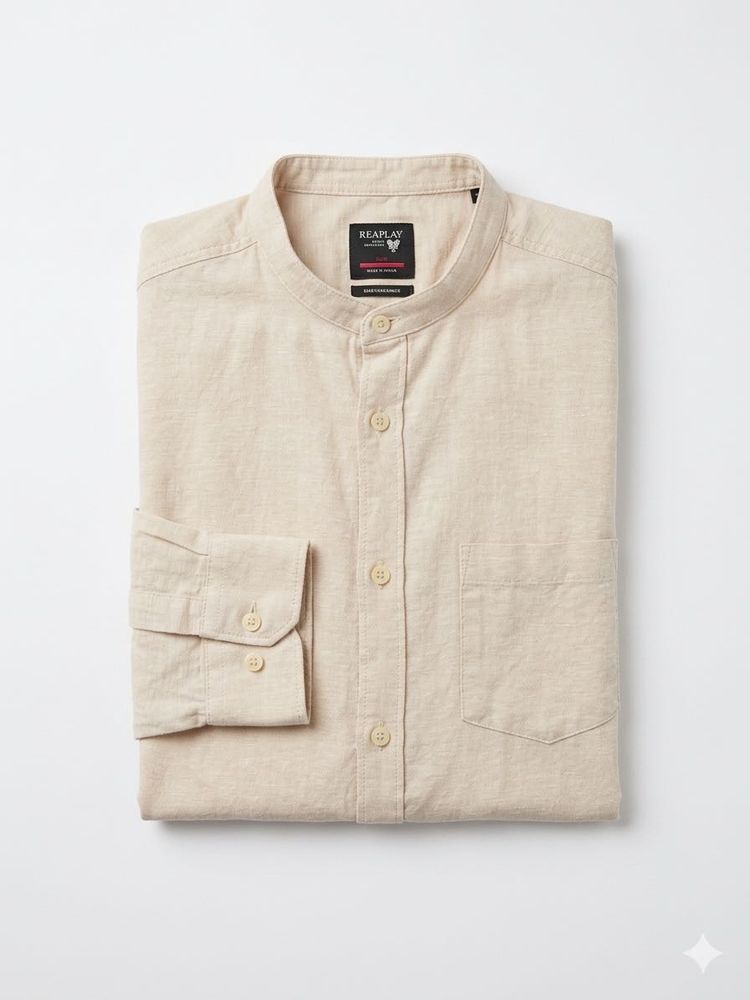 Netplay Collar Shirt - Beige