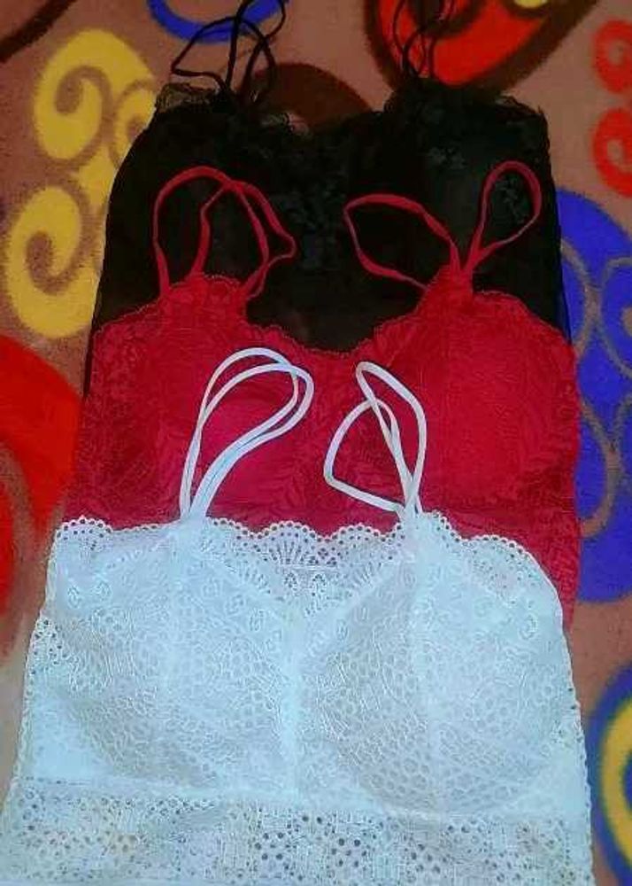 pack of 3 Lace Bralette Set