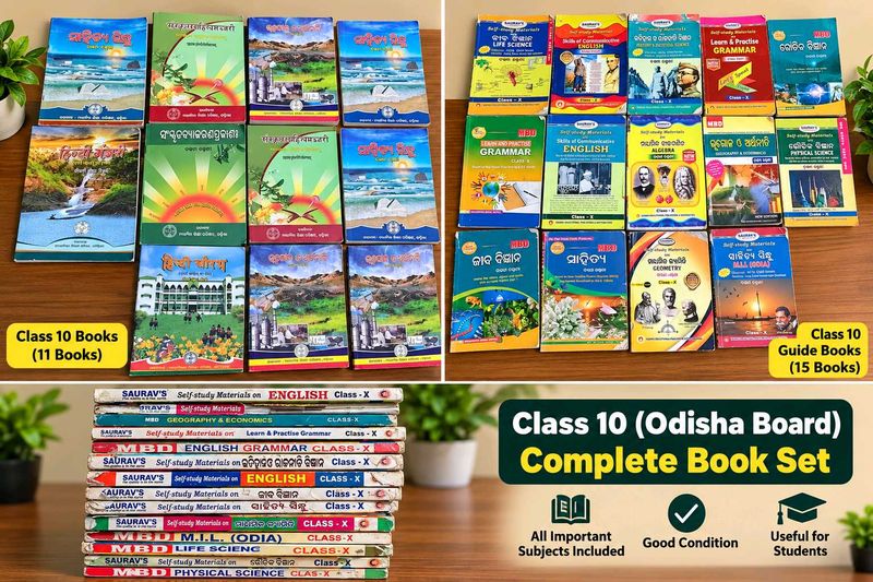 Complete Class 9 and 10 Book Set - Odisha Board