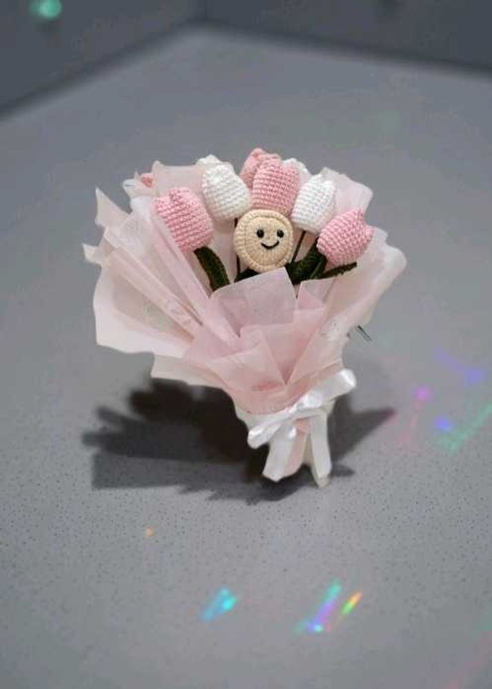 Crocheted Tulip Bouquet