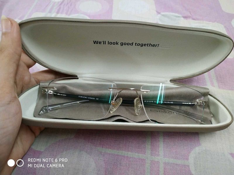 Rimless Rectangle Vincent Chase Eyeglasses