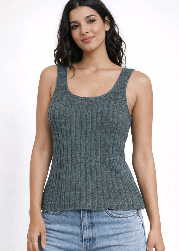 Sleeveless Knit Tank Top