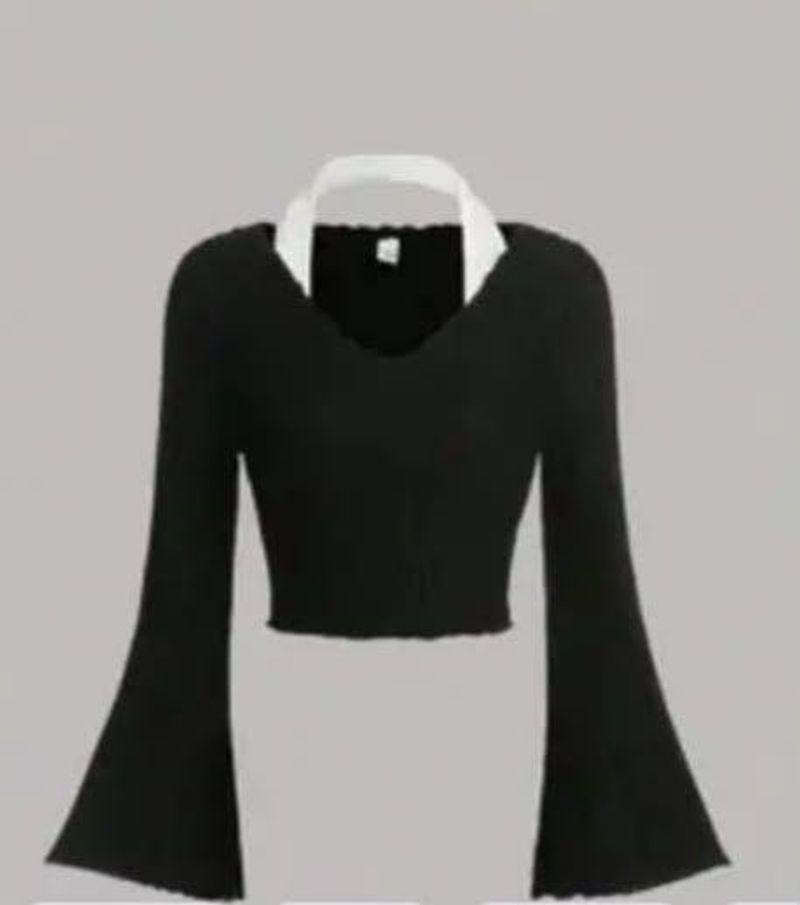 full sleeve crop top