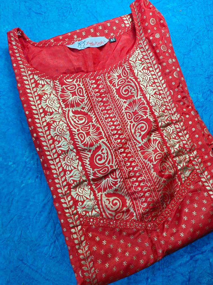 Red &amp; Gold Kurti