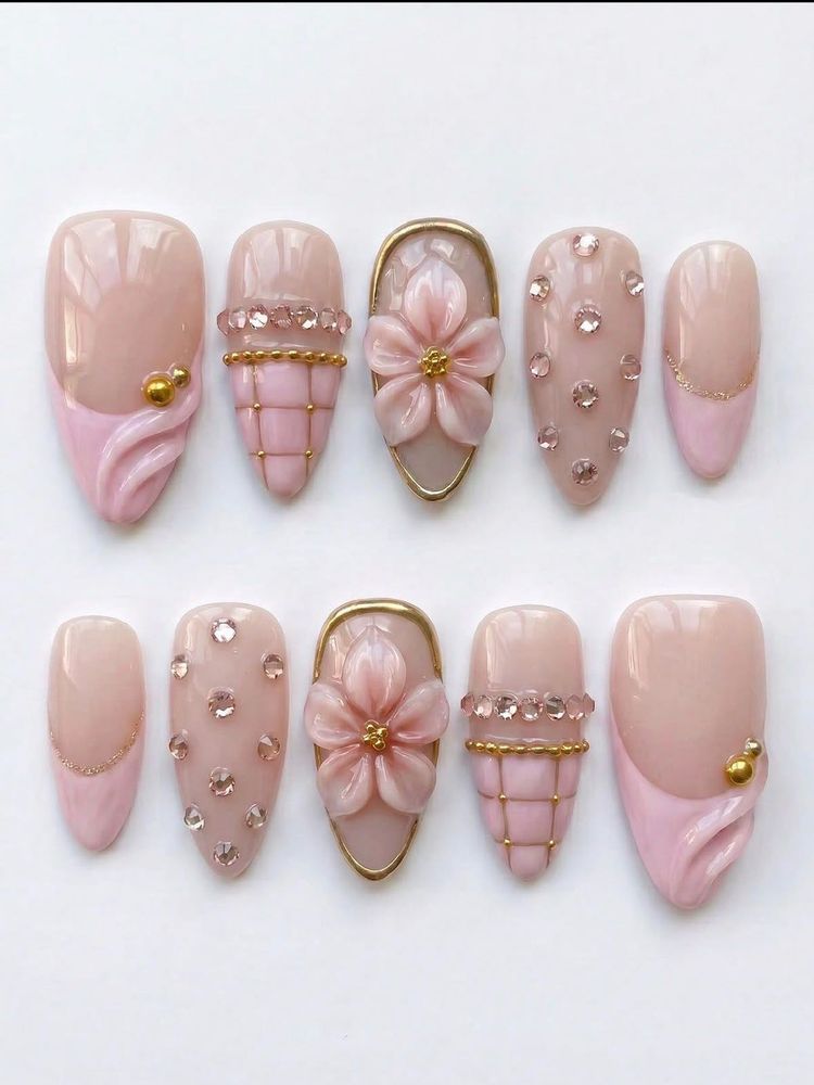 Handmade Press-On Nails Set
