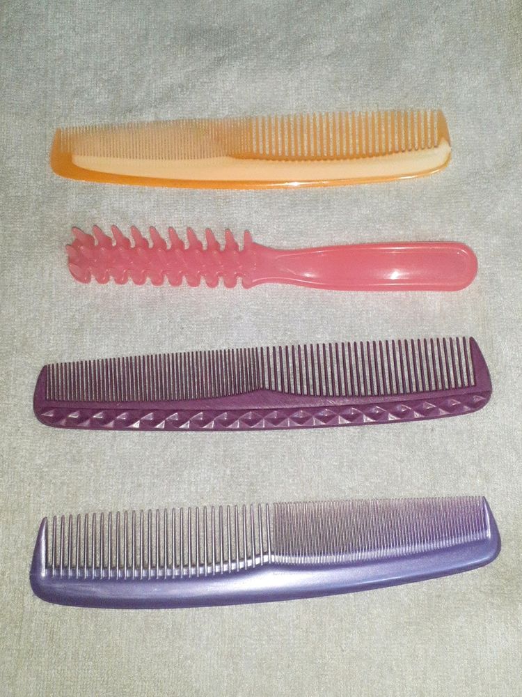 4 Combo Hair Combs &amp; Hairs Brushes Women Girls Men