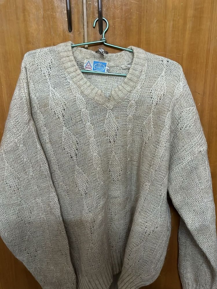 Vintage Knit V-Neck Sweater