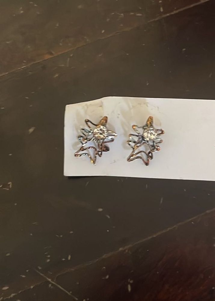 Sparkling Star Stud Earrings