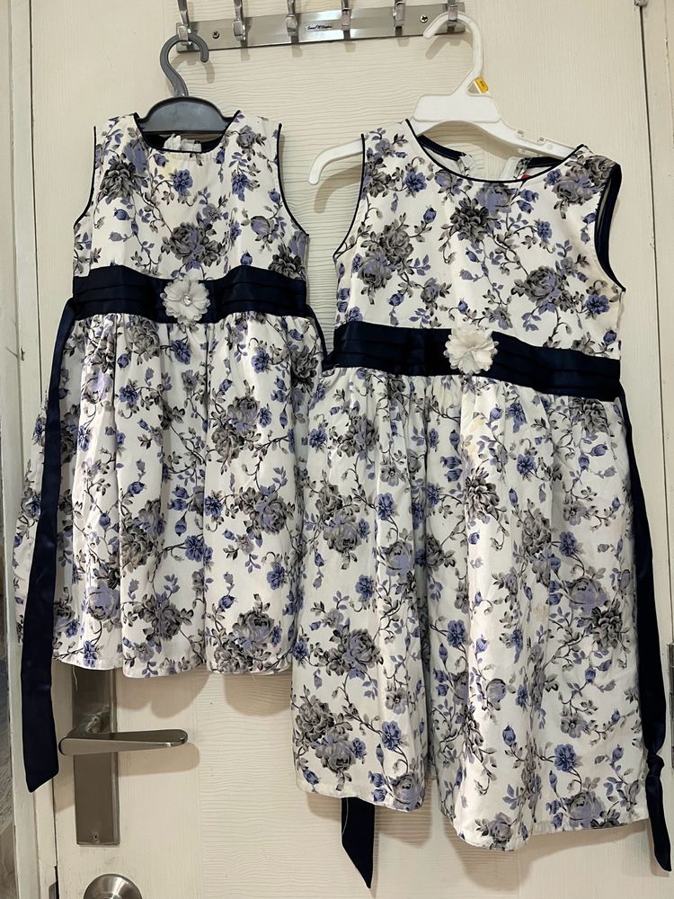 Combo Twin Set Of  Frocks 2-4&amp;4-6, Glasses
