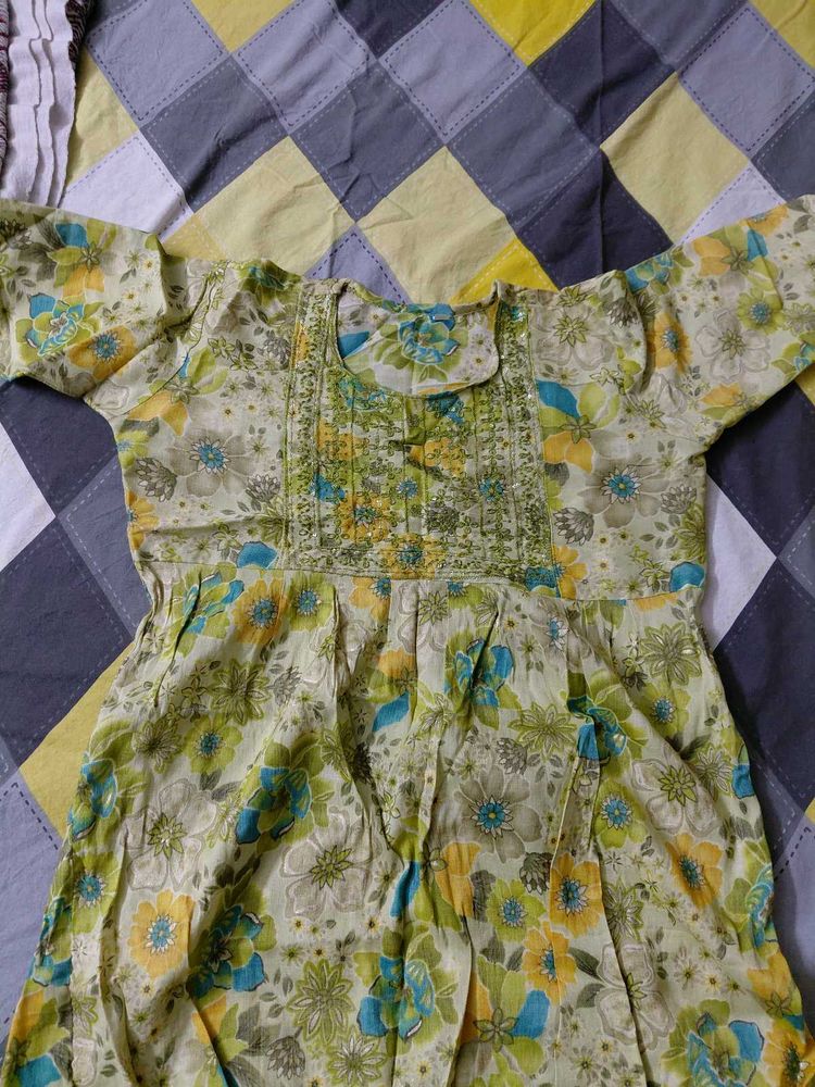 Floral Print Kurta