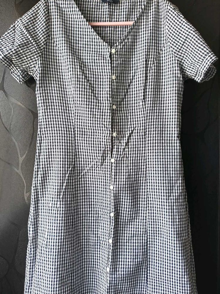 Classic Gingham Check Dress