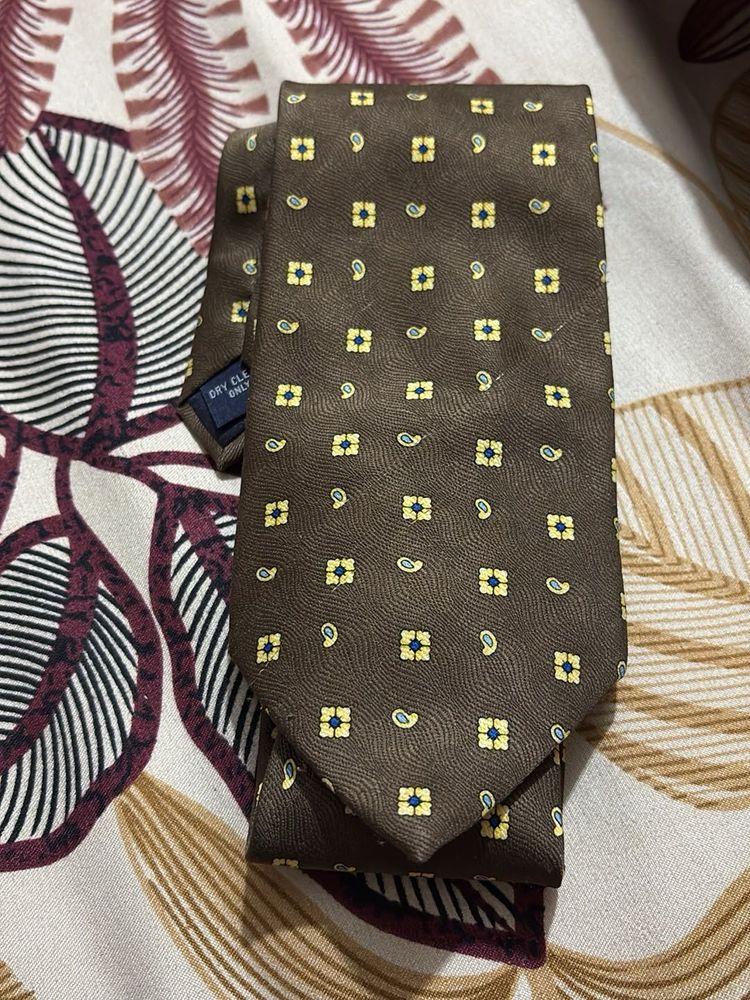 Paisley Brown Necktie