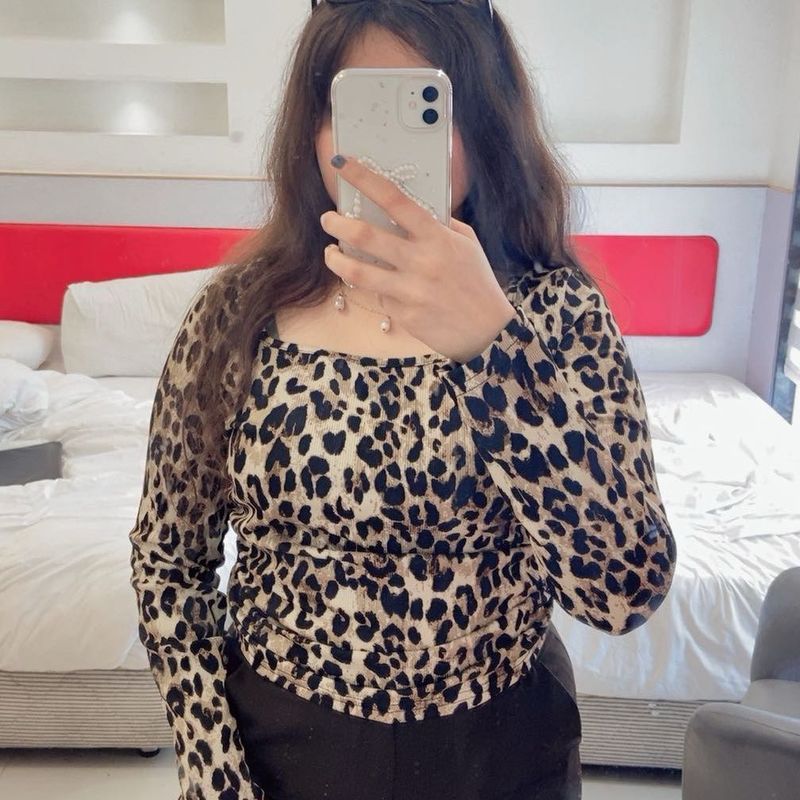 Savana Leopard Print Top