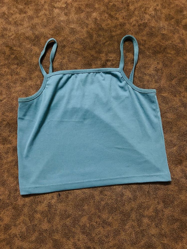 Teal Spaghetti Strap Tank Top