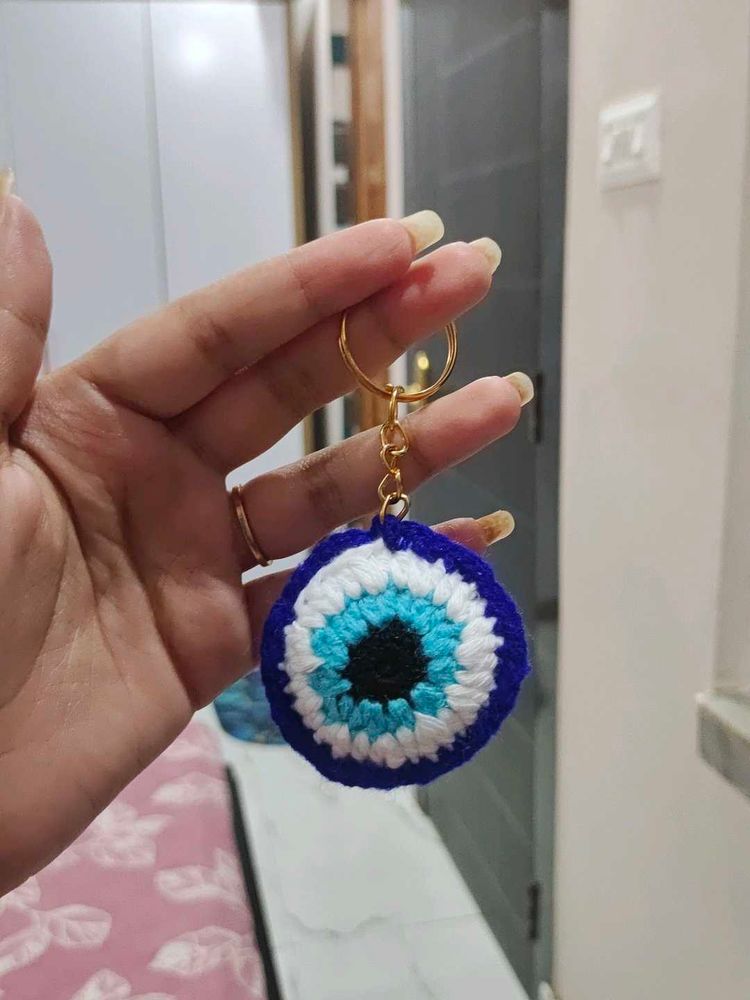 Handmade Evil Eye Keychain 🧿