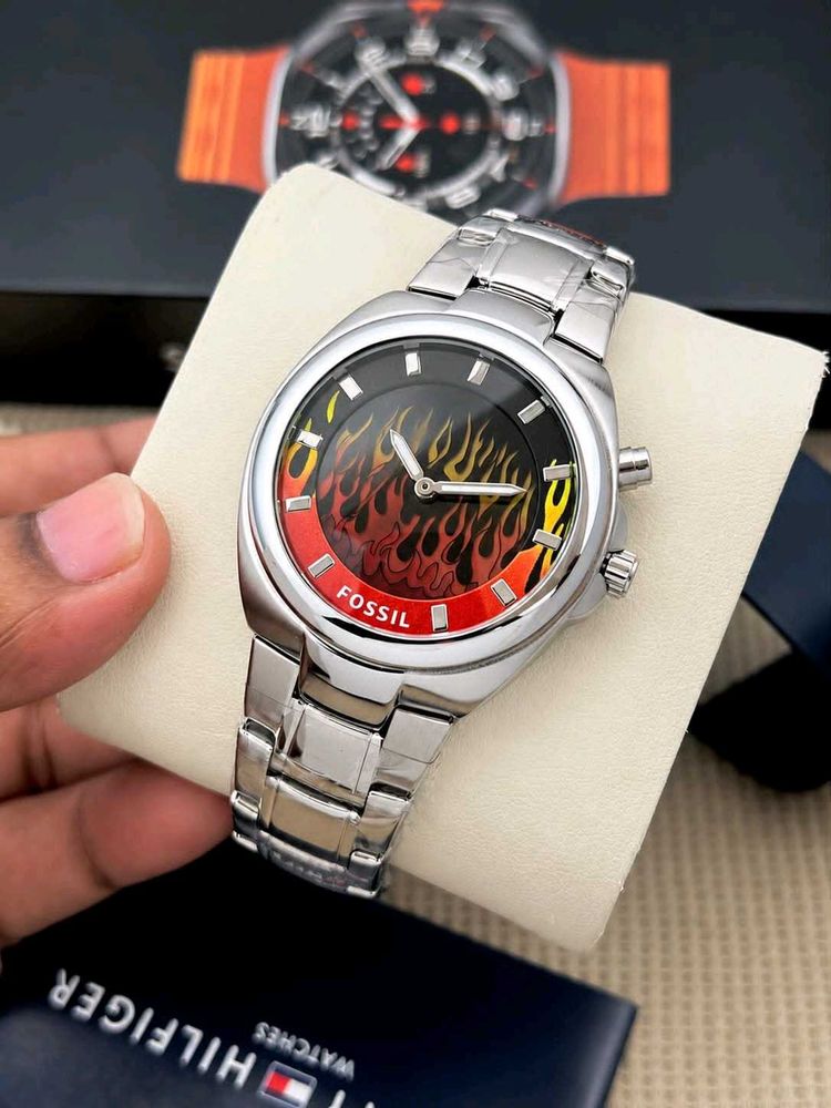 Fossil Flame Design Watch