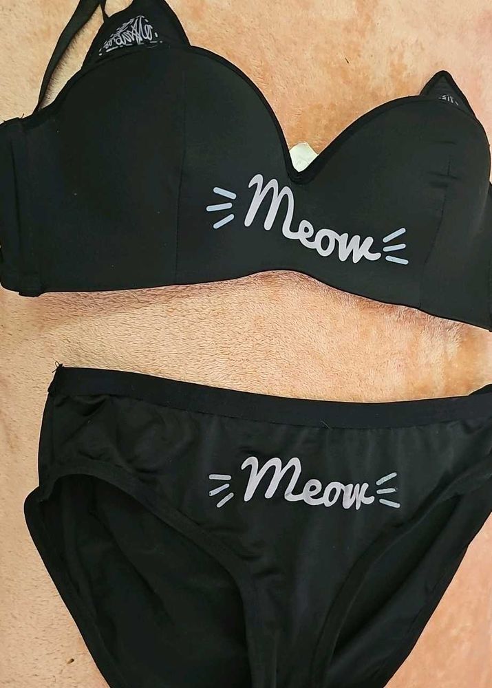 Cute Meow Lingerie Set