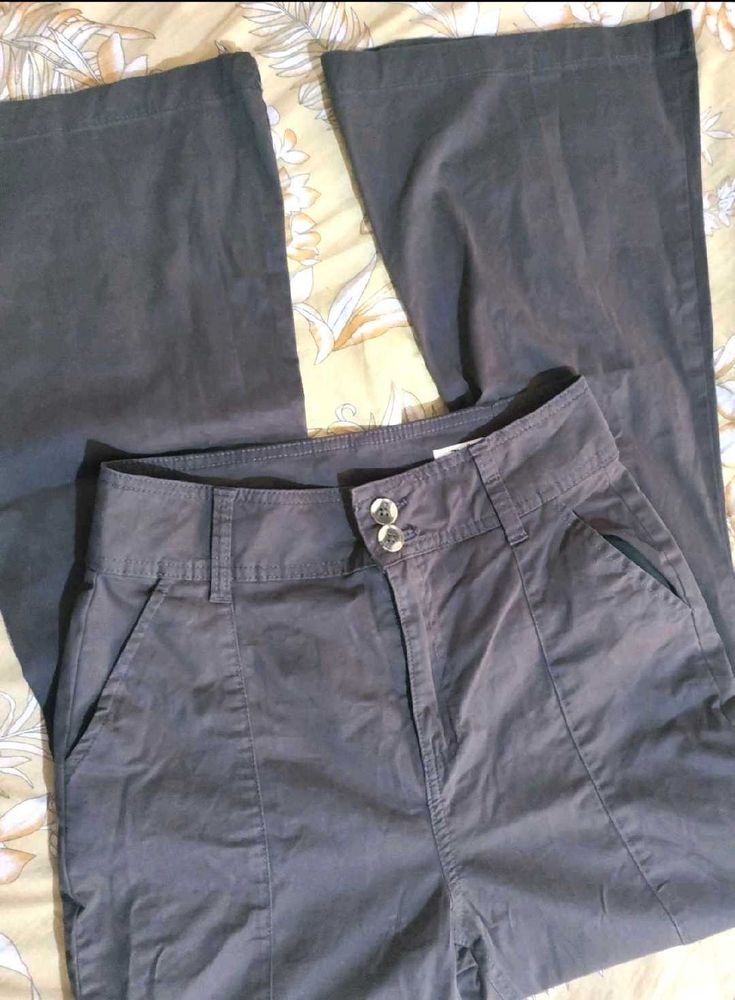 Classic Brown Bootcut Trousers