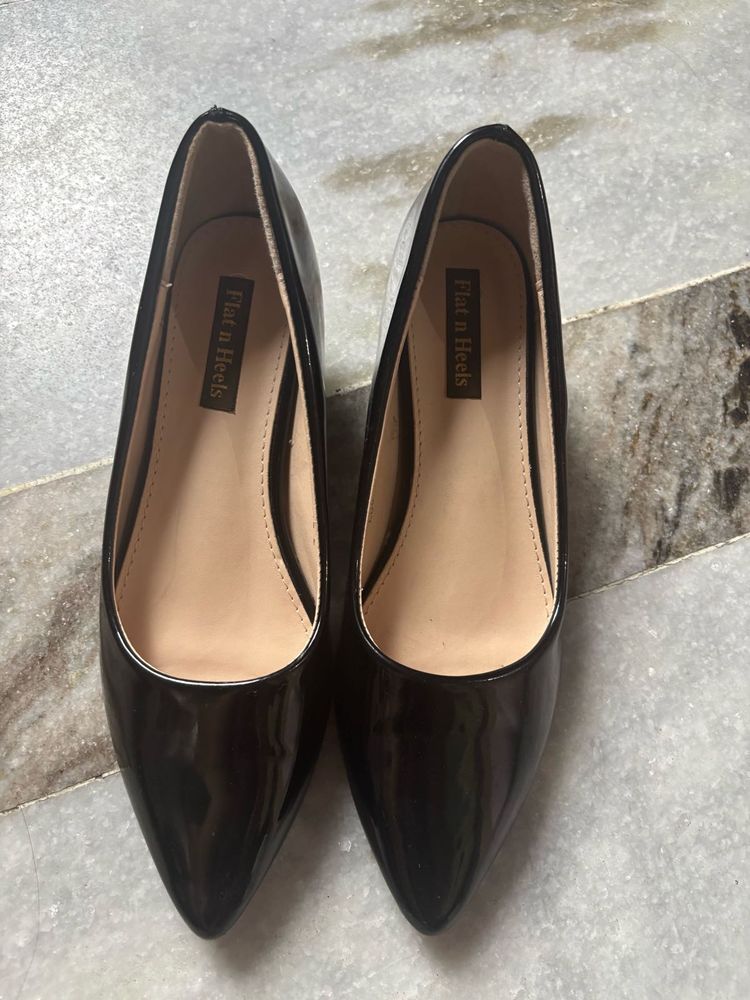 Elegant Black Patent Heels