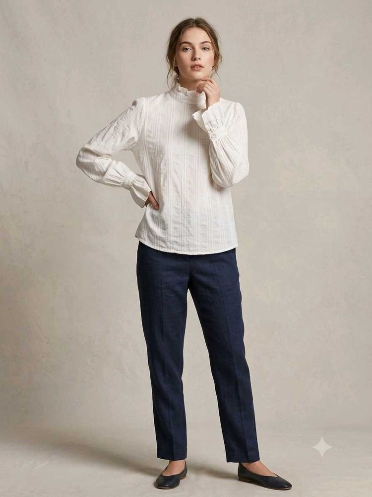 Elegant White Top - 36 bust