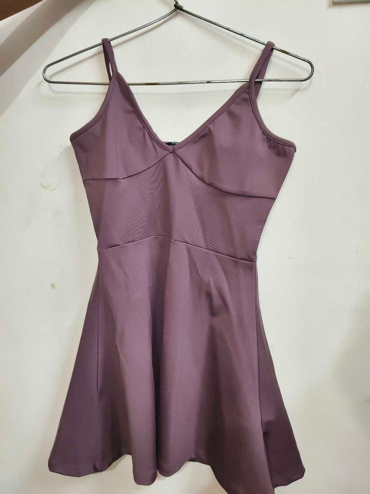 Stylish Purple Mini Dress