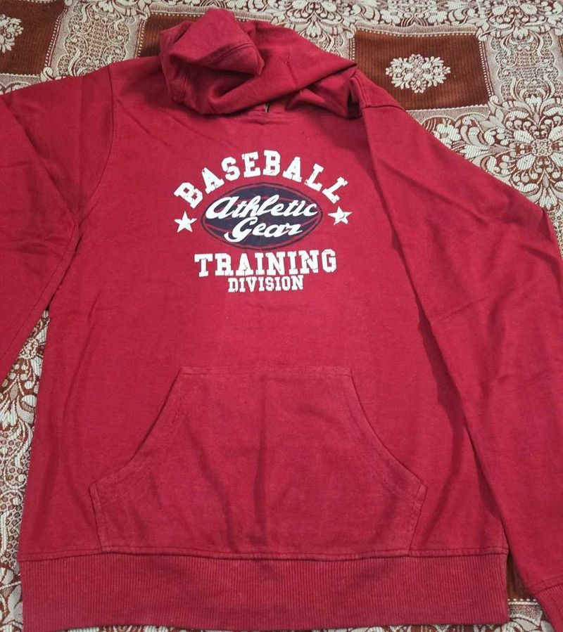 Red Baseball Training Hoodie
