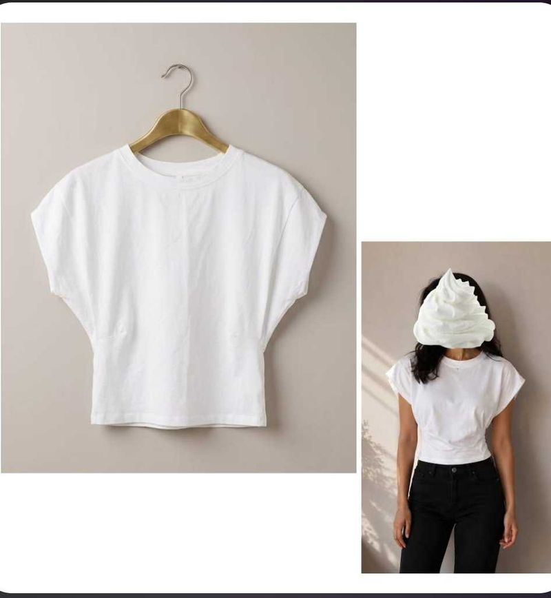 White Dolman Sleeve Top