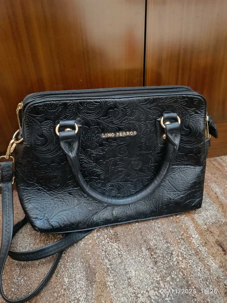 Lino Perros Handbag(3 big compartment )