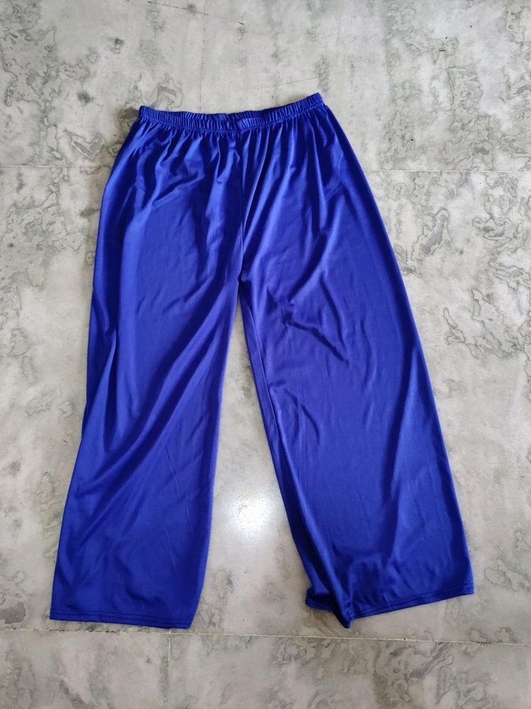 Blue Palazzo Pant Waist Plus Size