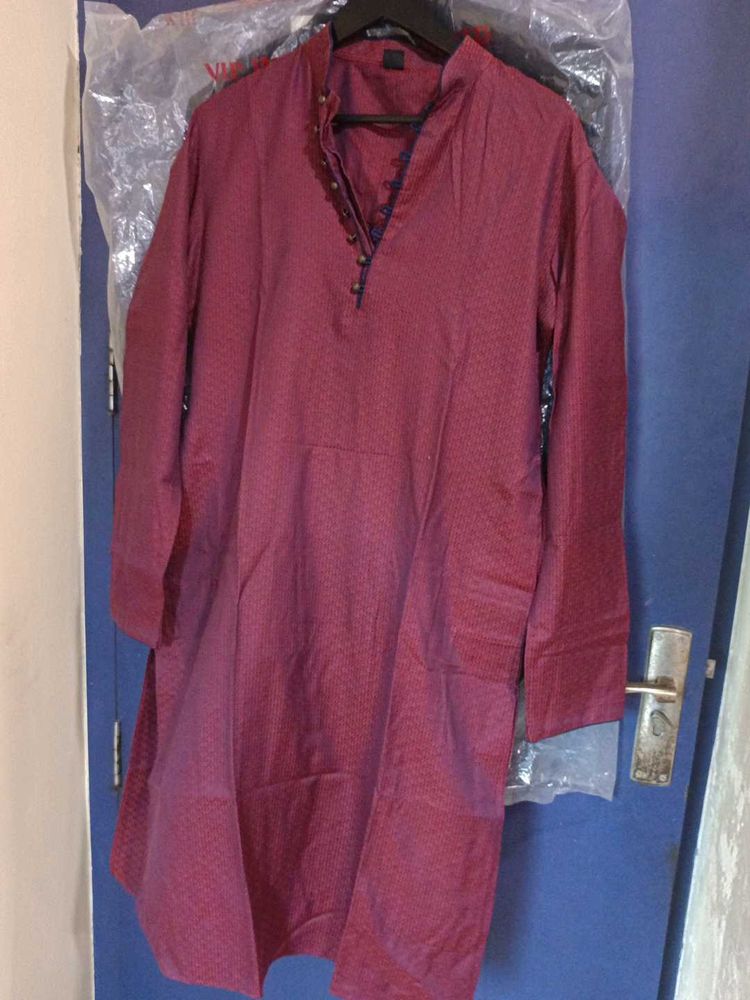 manyavar maroon Kurta