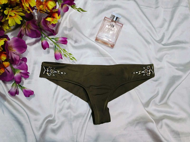 🇳🇿💫🎀Olive Green  Bottom with Embellishme