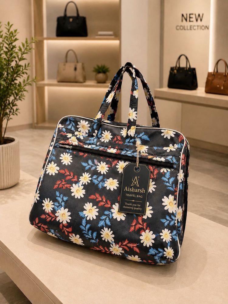 Chic Floral Weekender Bag
