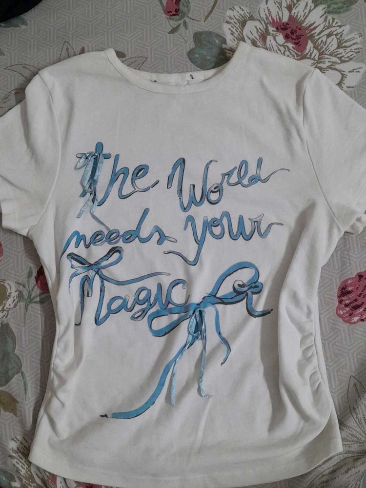 fitted cutesy and whimsical tee