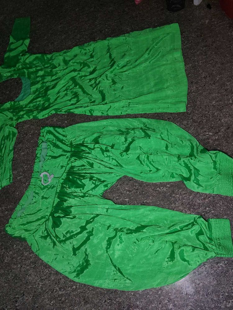 Vibrant Green Kurta Set