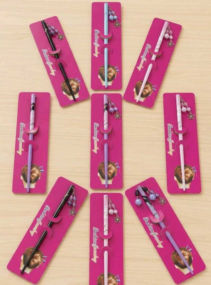 Decorative Hair Sticks with Charms