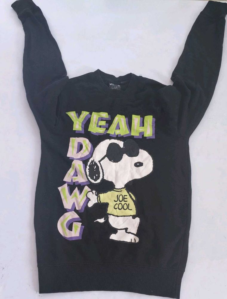 Peanuts Snoopy "Yeah Dawg" Graphic Sweatshirt