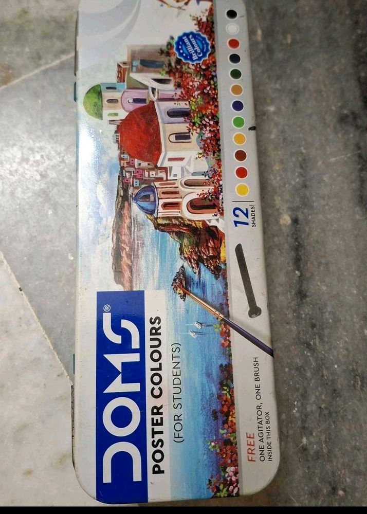 DOMS Poster Colours - 12 Shades (half used)