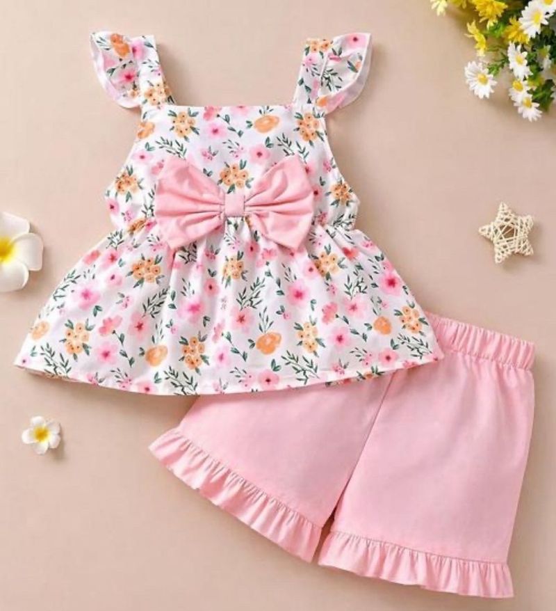 Cute girl’s shorts set