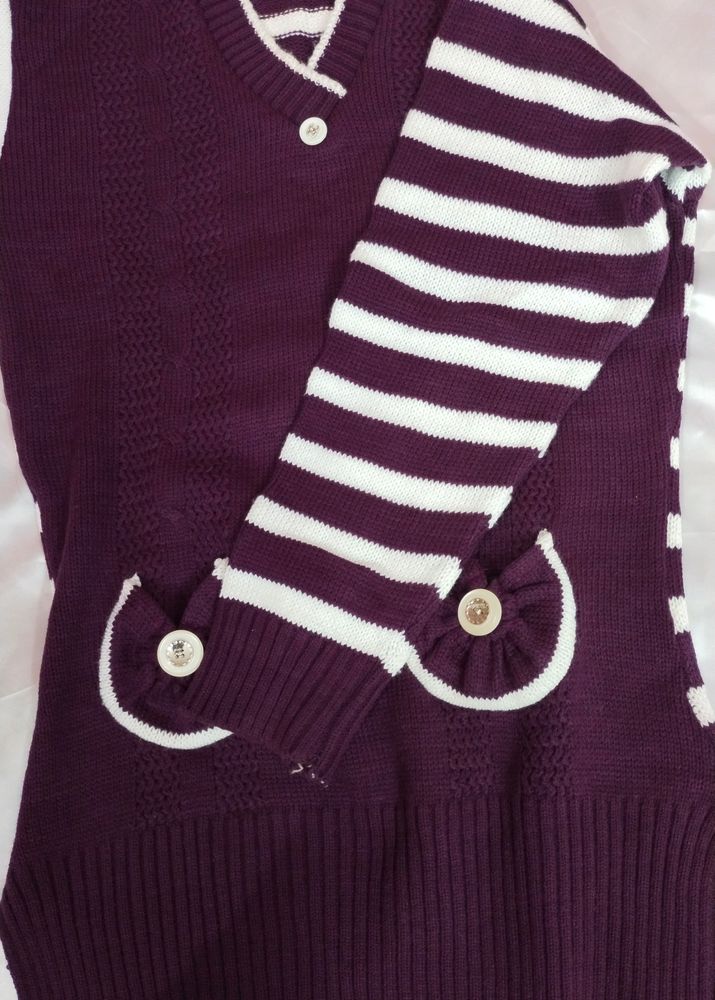 🆕Long Woolen Top For Girls