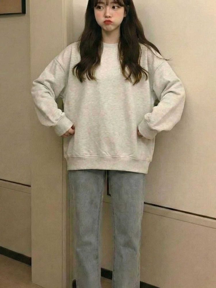 H&amp;M Relaxed Fit Grey Unisex Sweatshirt