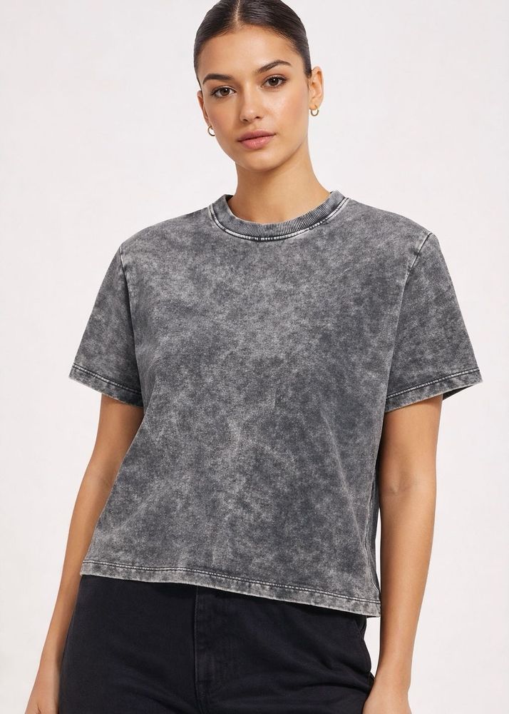 FLASH SALE‼️Westside Acid Wash Crop T-Shirt